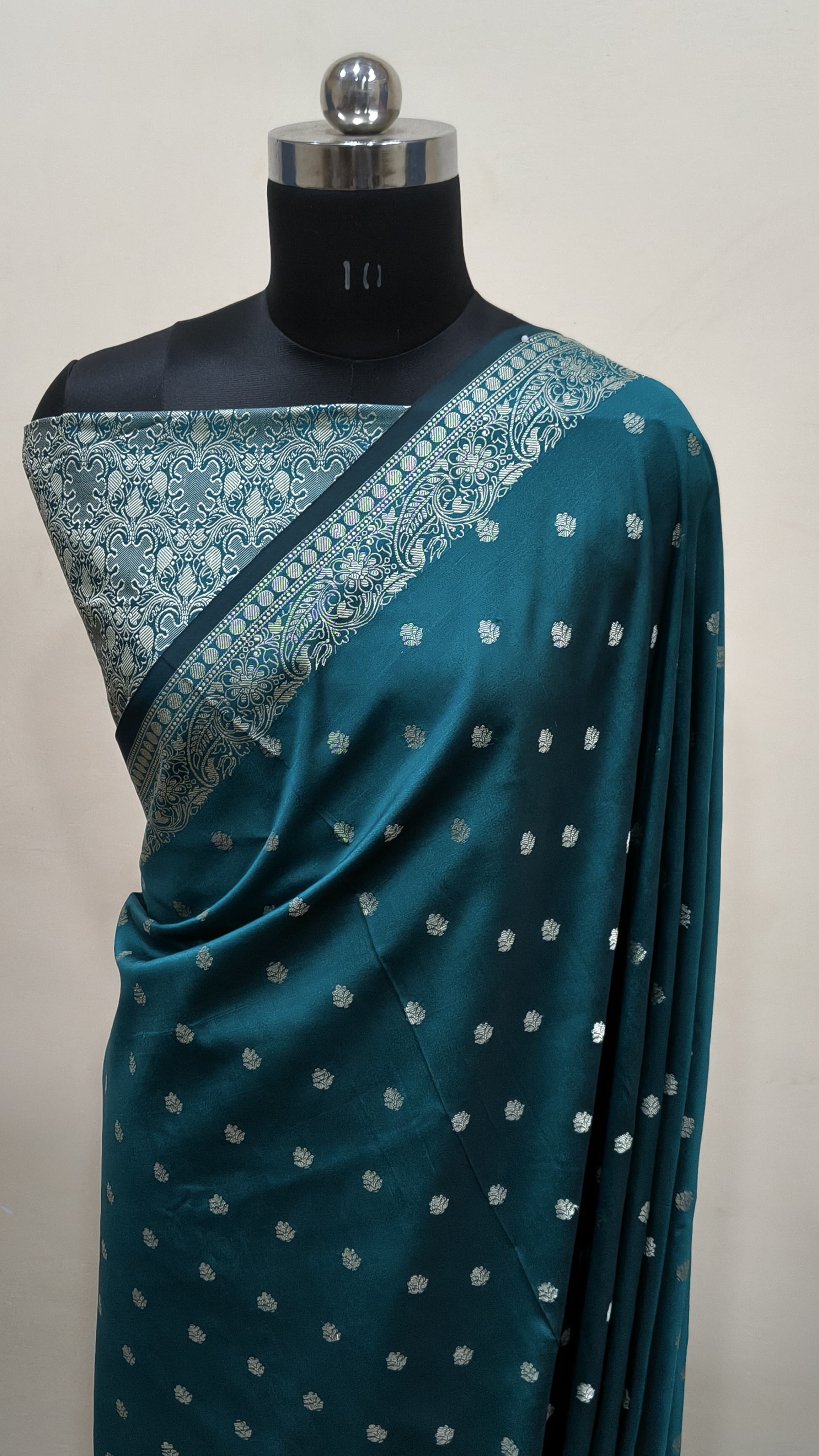 Teal Green Banarasi Saree Banarasi Resham Silk