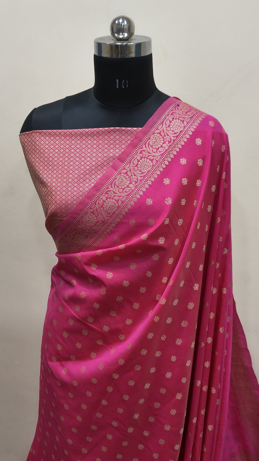 Floracent Pink Banarasi Saree Banarasi Resham Silk