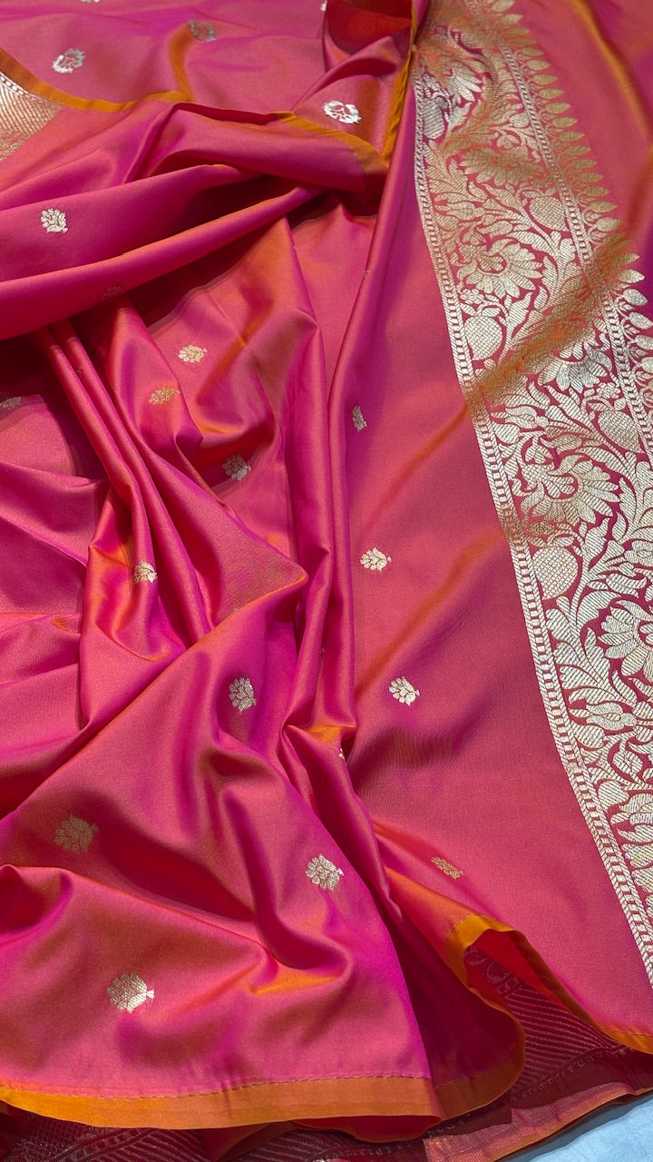 Red premium katan silk saree