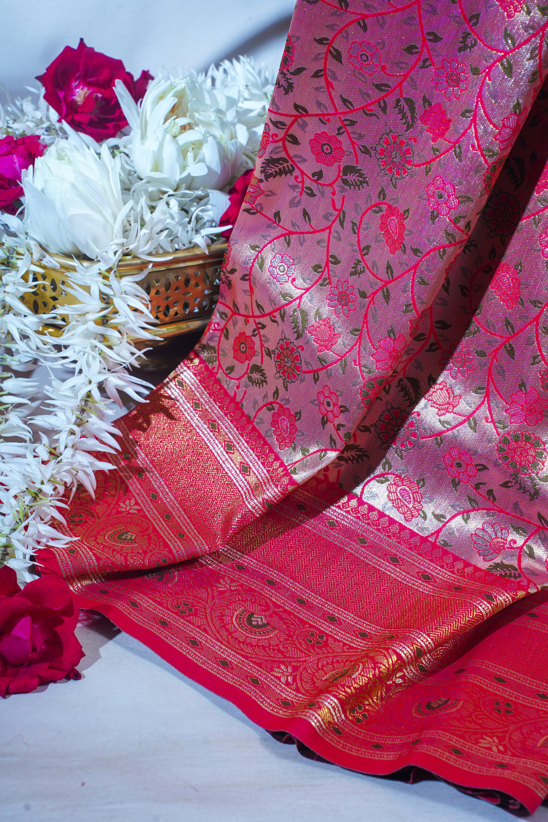 Red Khimkhab Catogary Banarasi Saree