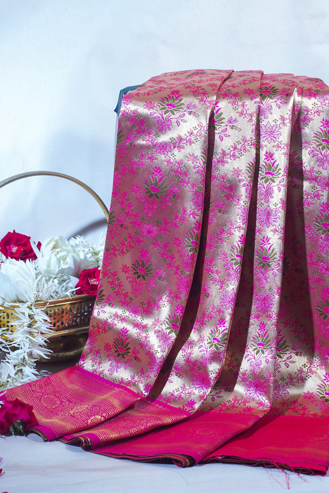 Pink Khimkhab Catogary Banarasi Saree