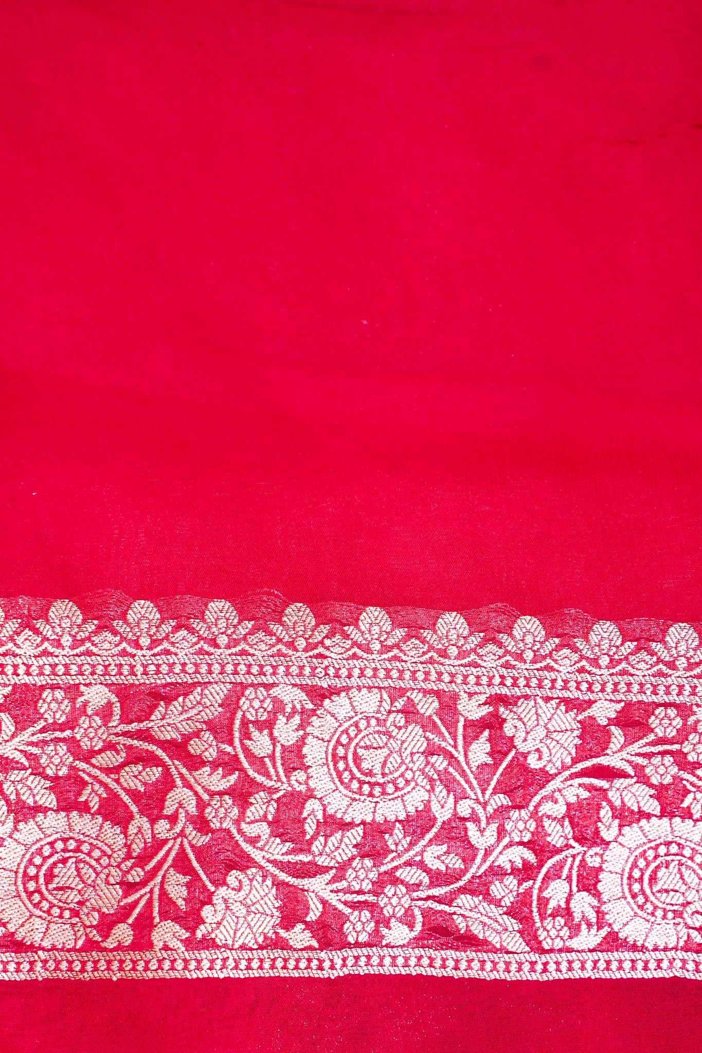 Rani Pink Khaddi Georgette Minakari Jaal Bandhej Saree
