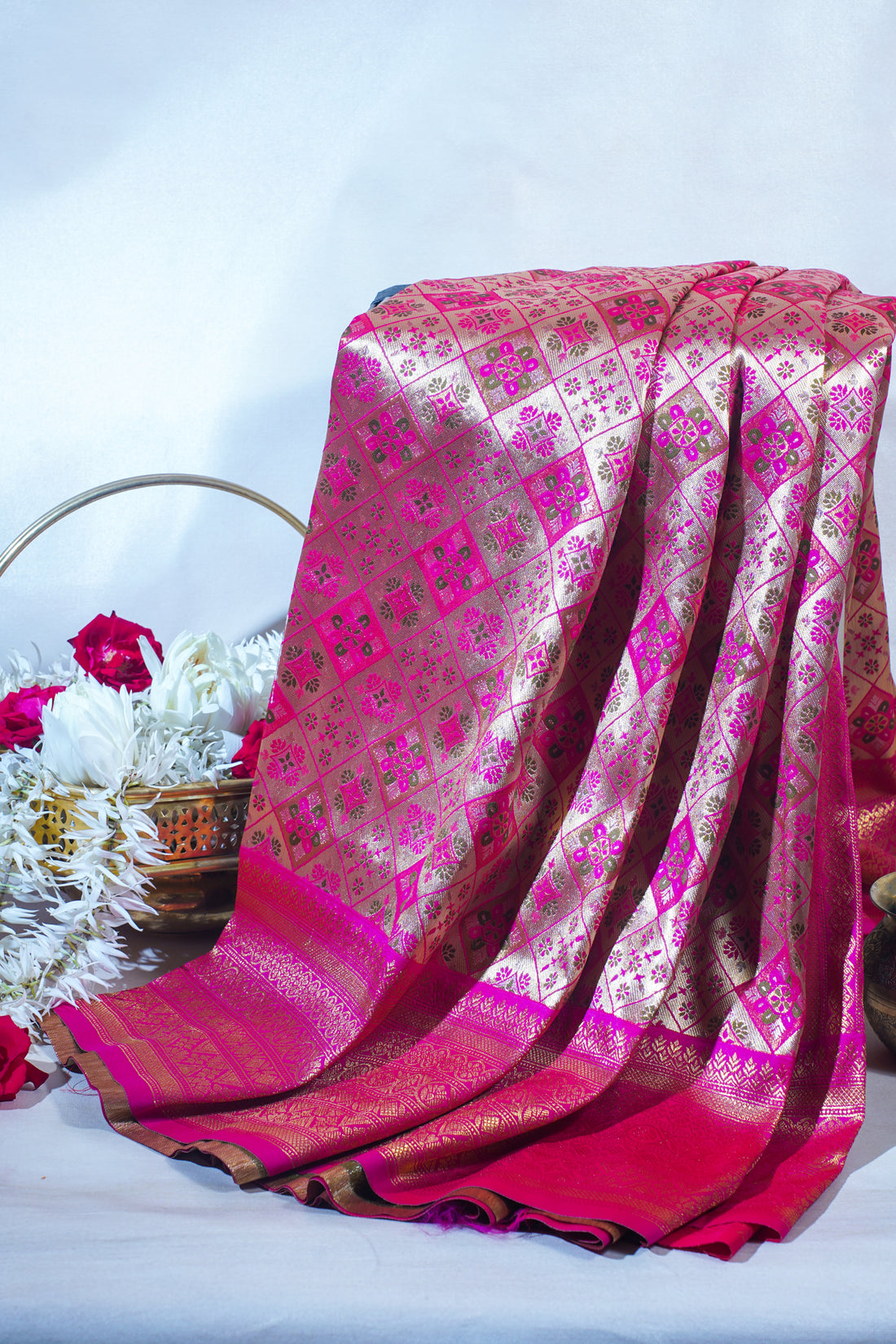 Pink Khimkhab Catogary Banarasi Saree