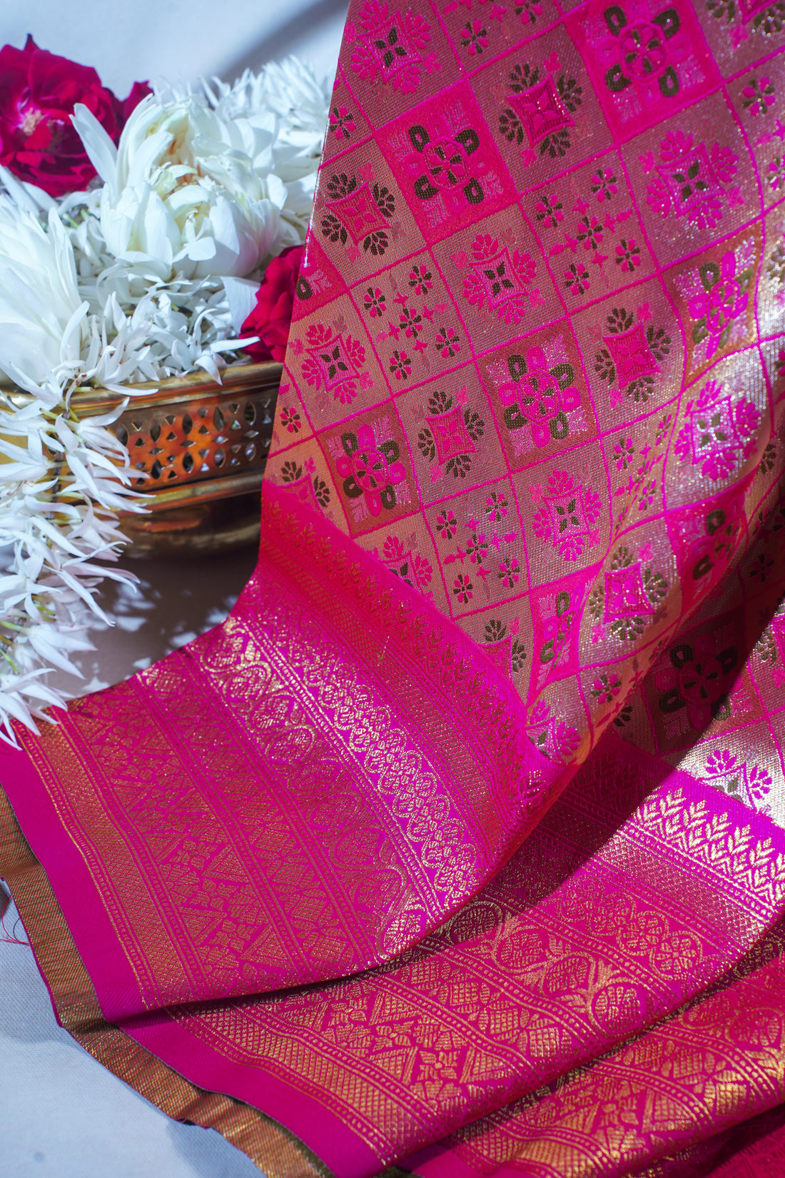 Pink Khimkhab Catogary Banarasi Saree