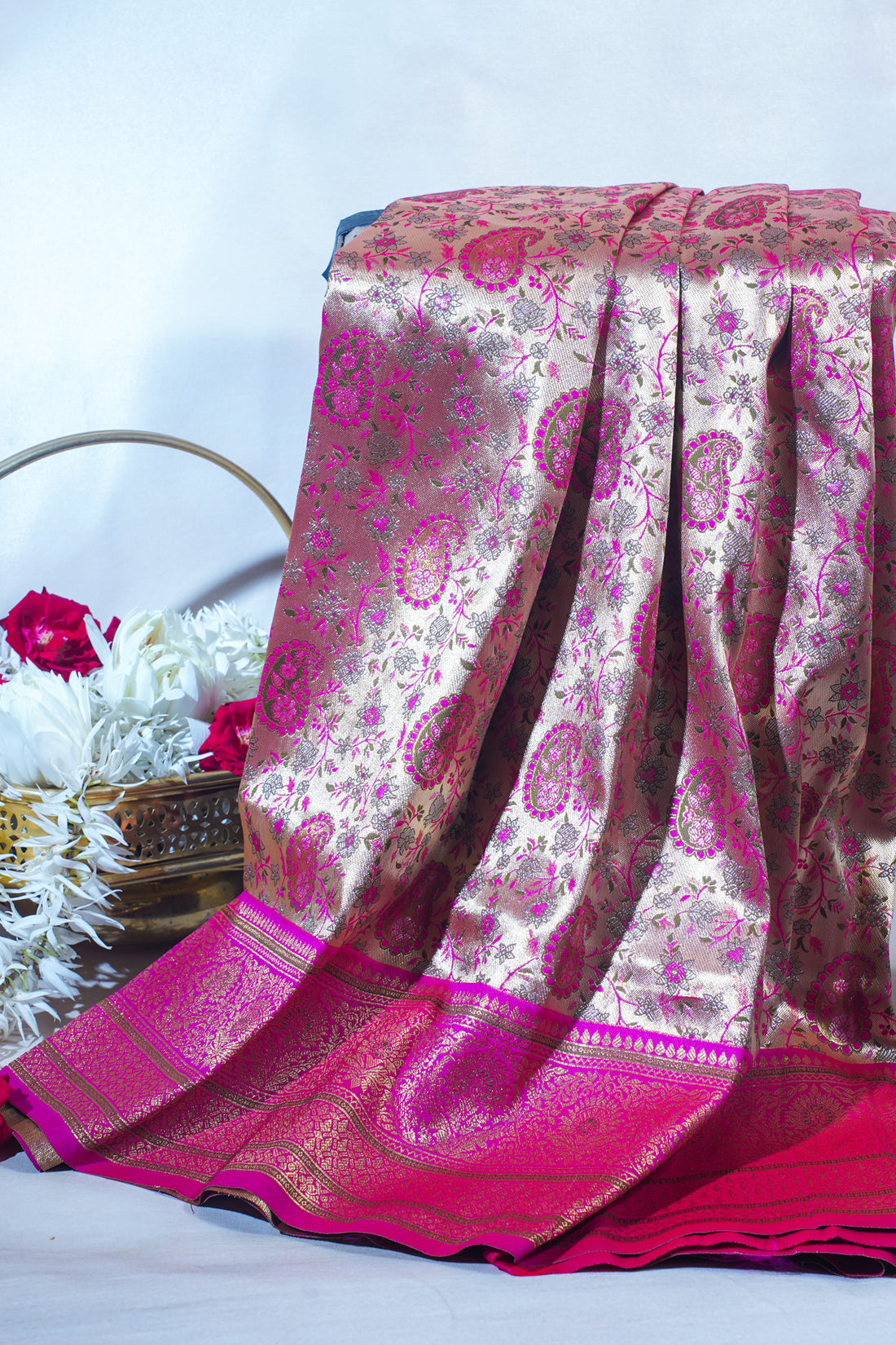 Pink Khimkhab Catogary Banarasi Saree