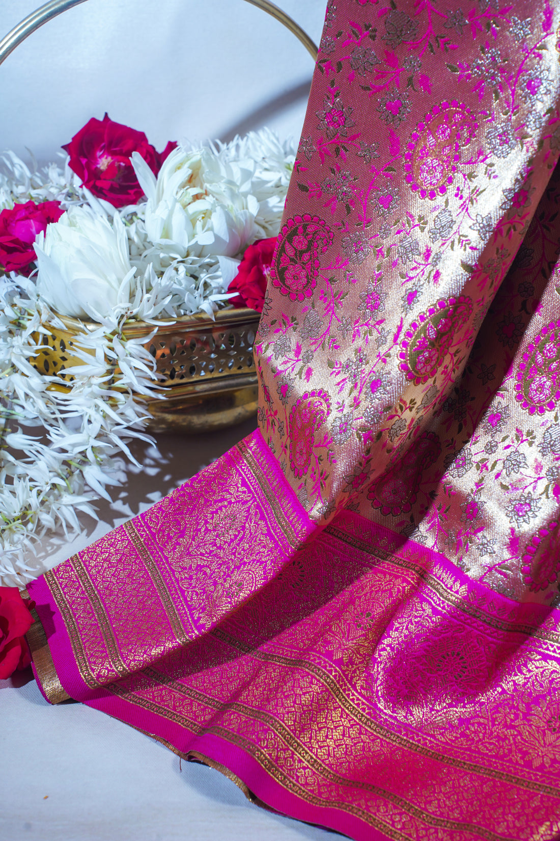 Pink Khimkhab Catogary Banarasi Saree