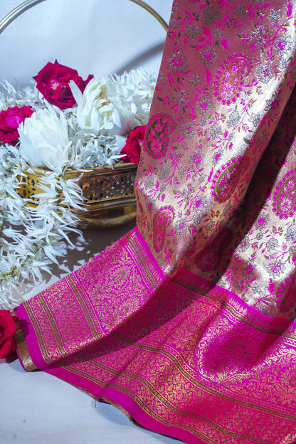 Pink Khimkhab Catogary Banarasi Saree