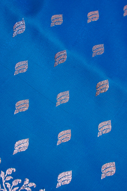 Royal Blue Upada Satin Silk Saree
