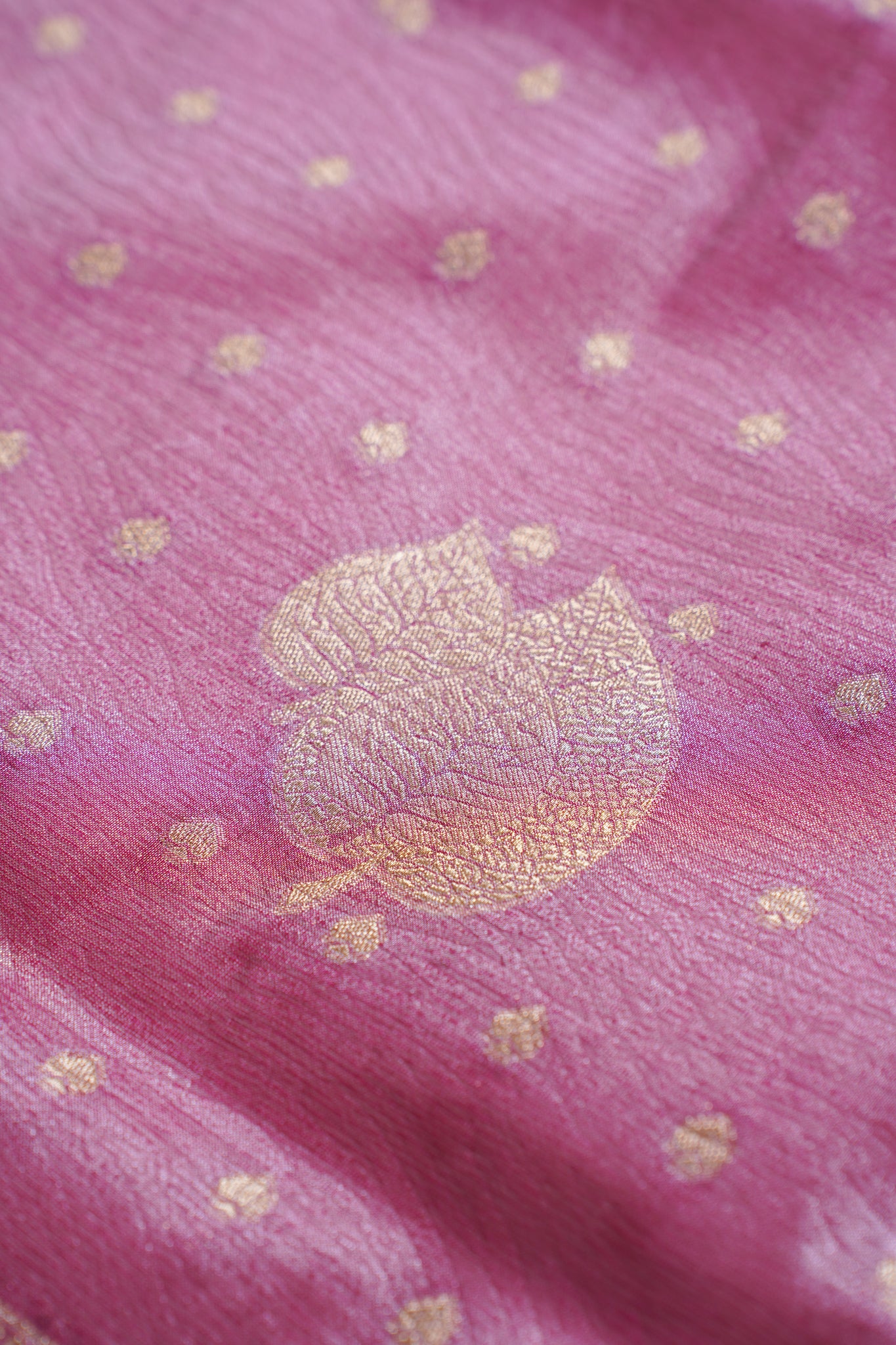 Pink Tissue Silk Saree