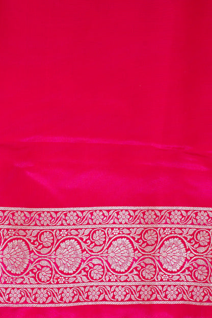 Rani Pink Upada Satin Silk Saree