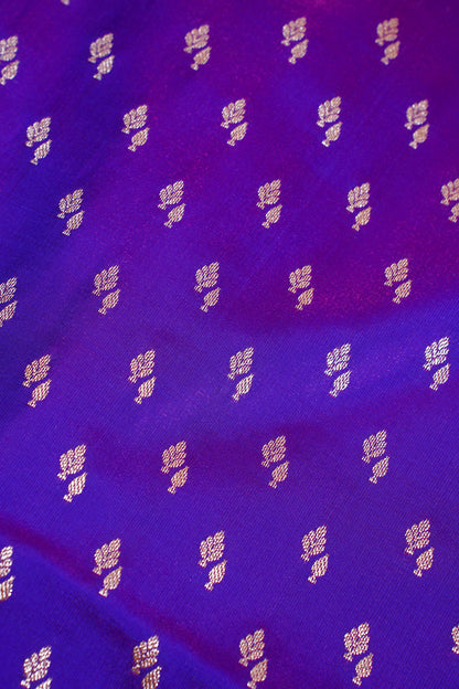 Royal Violet Banarasi Upada Satin Silk Buti Saree