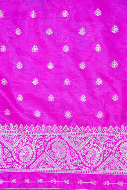 Magenta Banarasi Minakari Jaal Saree