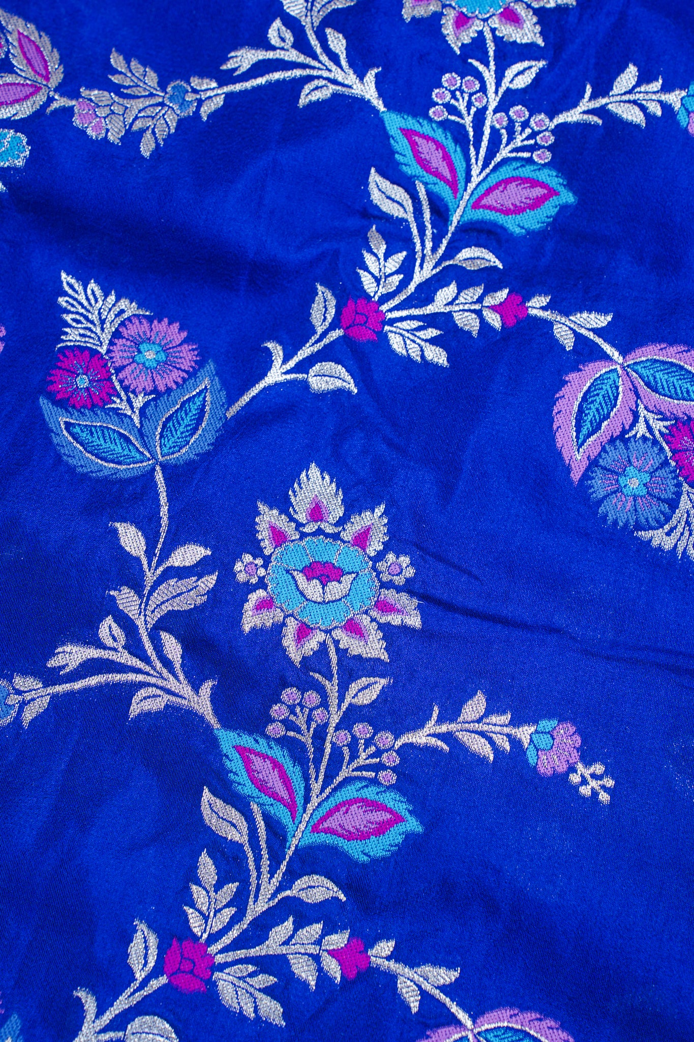 Royal Blue Banarasi Minakari Jaal Saree