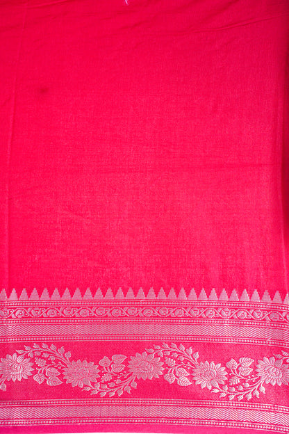 Bottle Green Handloom Banarasi Matka Silk Saree