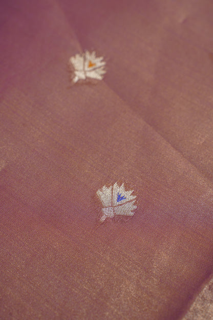 Wine Purple Paithani Minakari Tissue Silk Saree