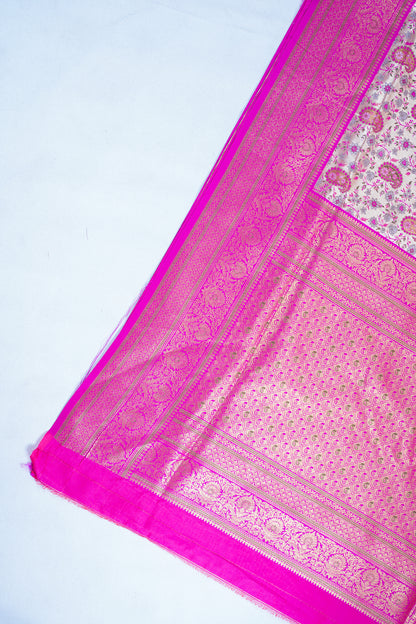 Pink Khimkhab Catogary Banarasi Saree