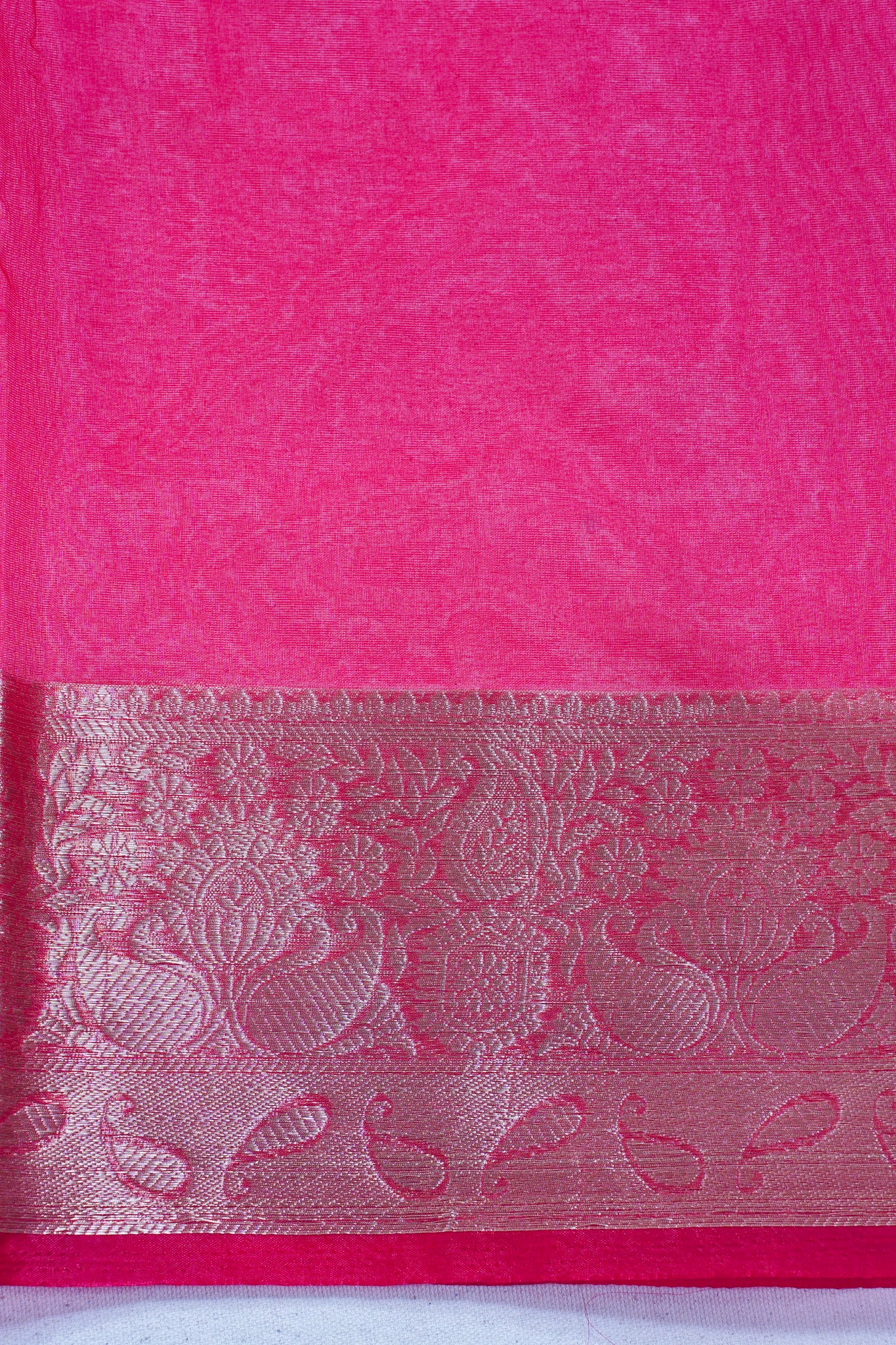 Multicolor pink Organza Badal Print Saree