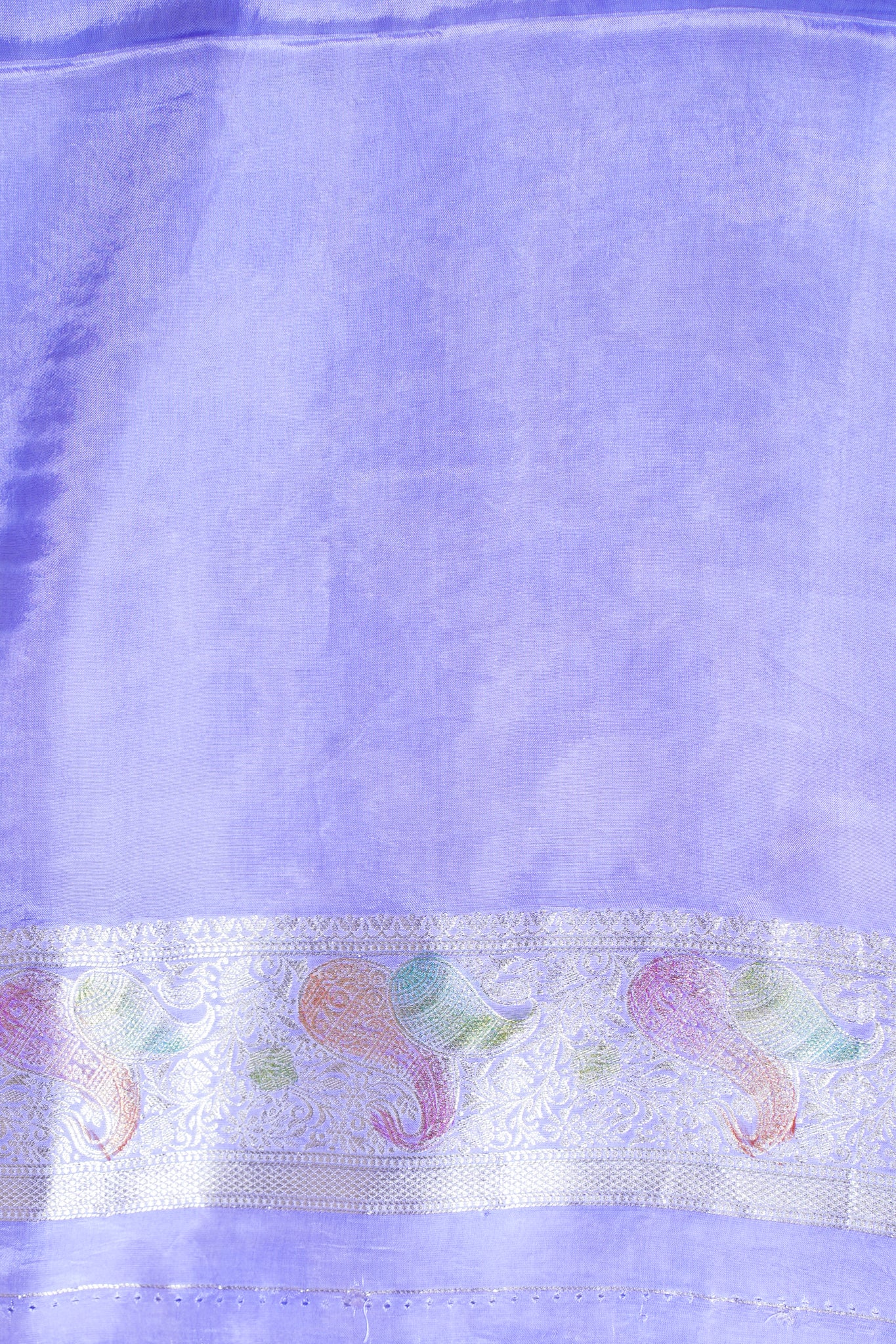 Lavender Chinnon Silk Minakari Jaal Saree