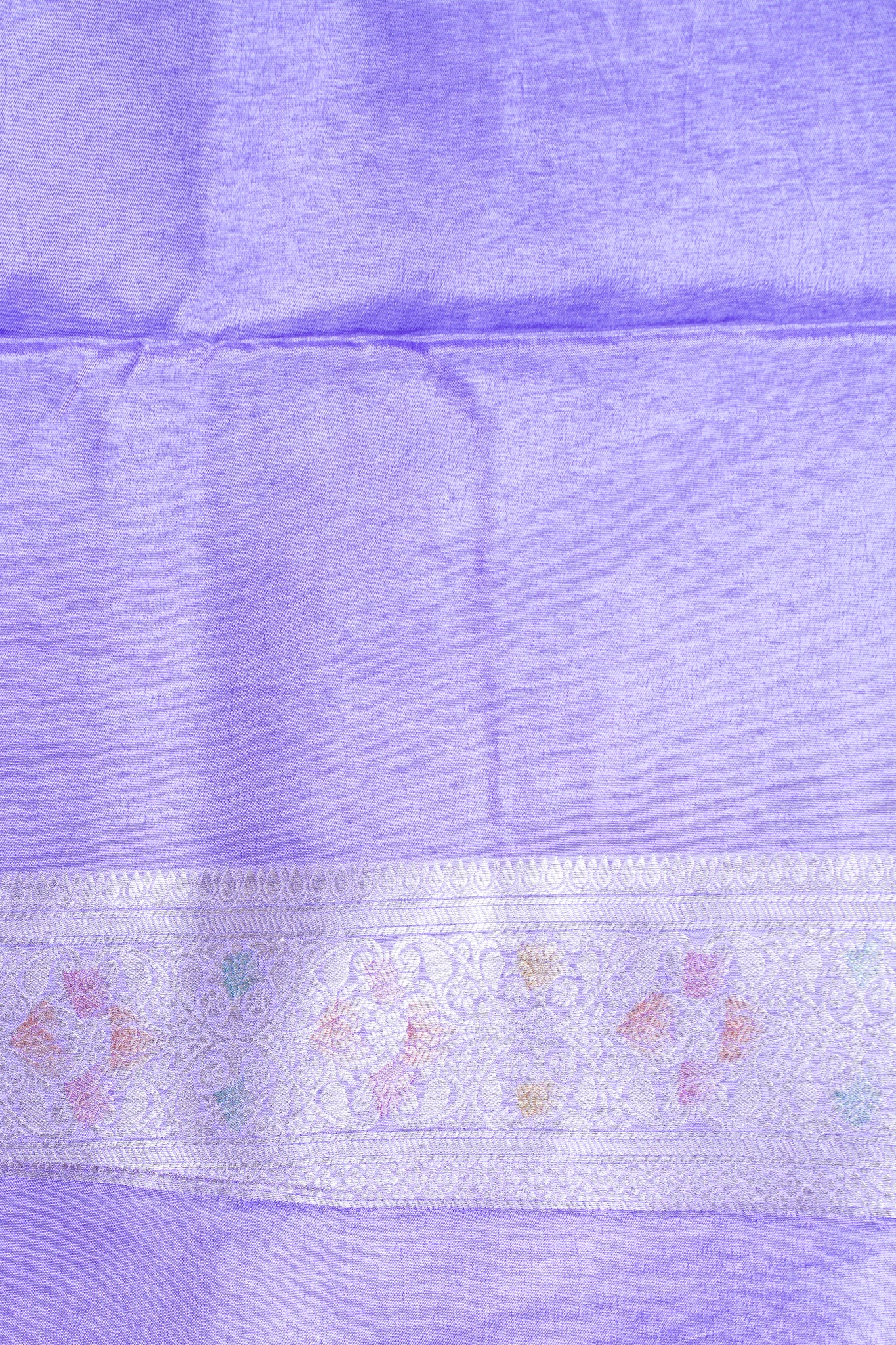 Lilac Chinya Silk Minakari Jaal Saree