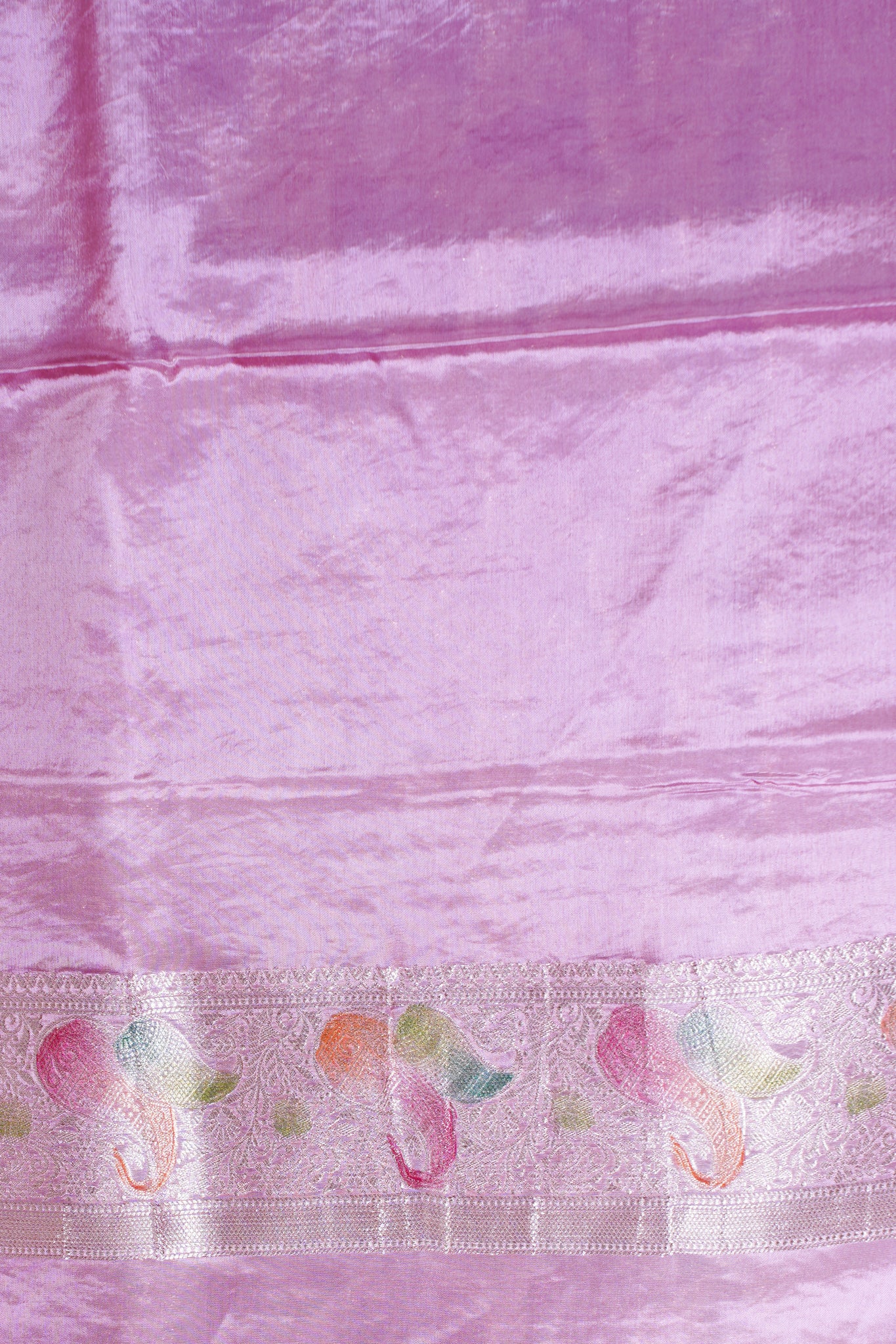 Dusty Rose Chinnon Silk Minakari Jaal Saree