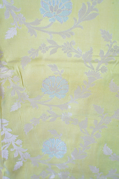 Green Banarasi Katan Alfi Jaal Saree