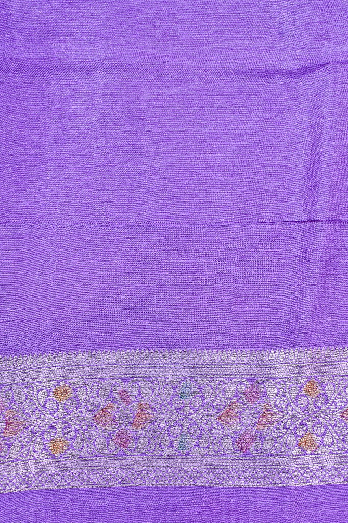Lavender Chinya Silk Minakari Jaal Saree