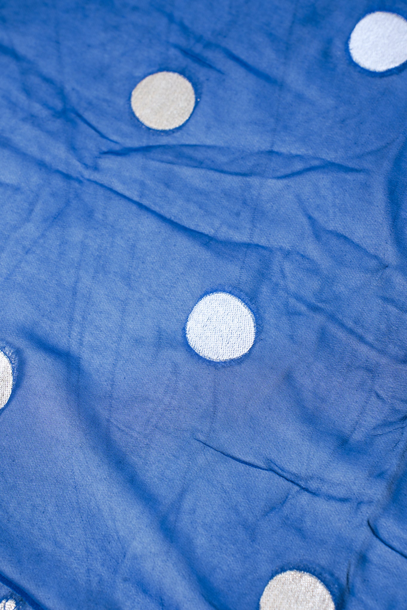 Royal Blue Khaddi Georgette Minakari Gola Saree