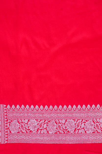 Rani RedBanarasi Mashru Katan Silk Saree