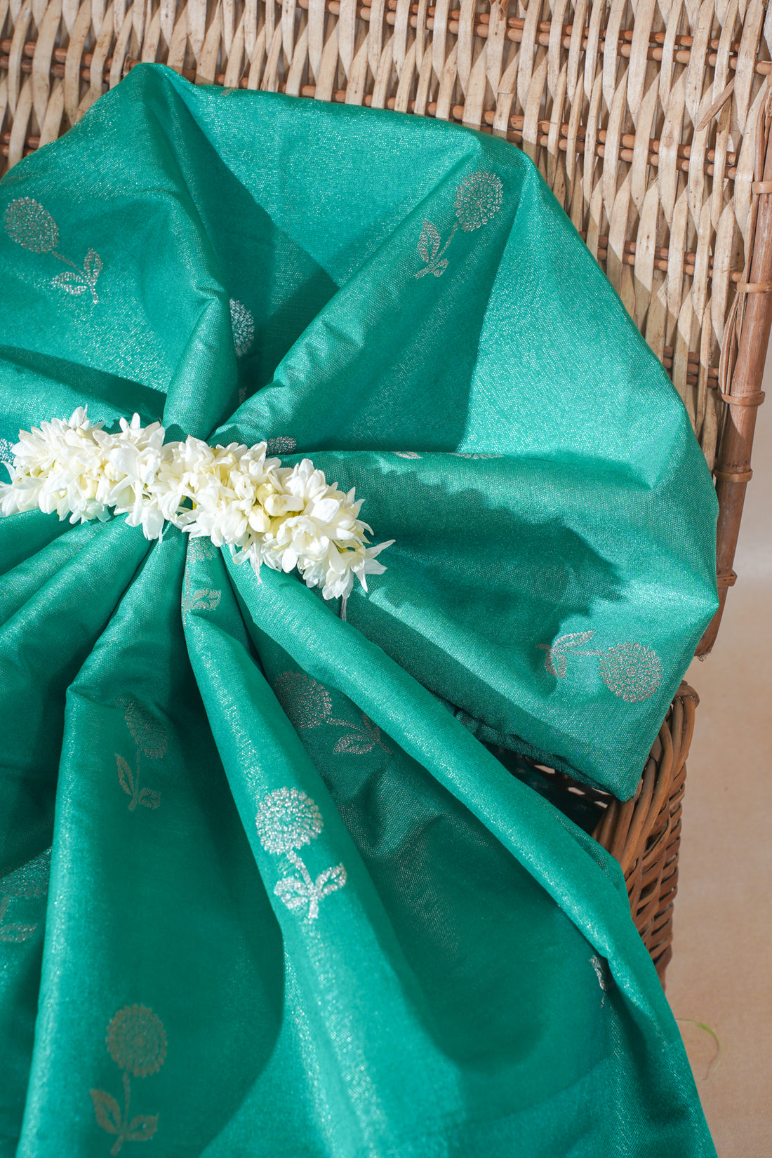 Green Tissue Silk Saree