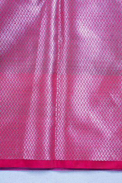Purple Banarasi Katan Alfi Buta Saree