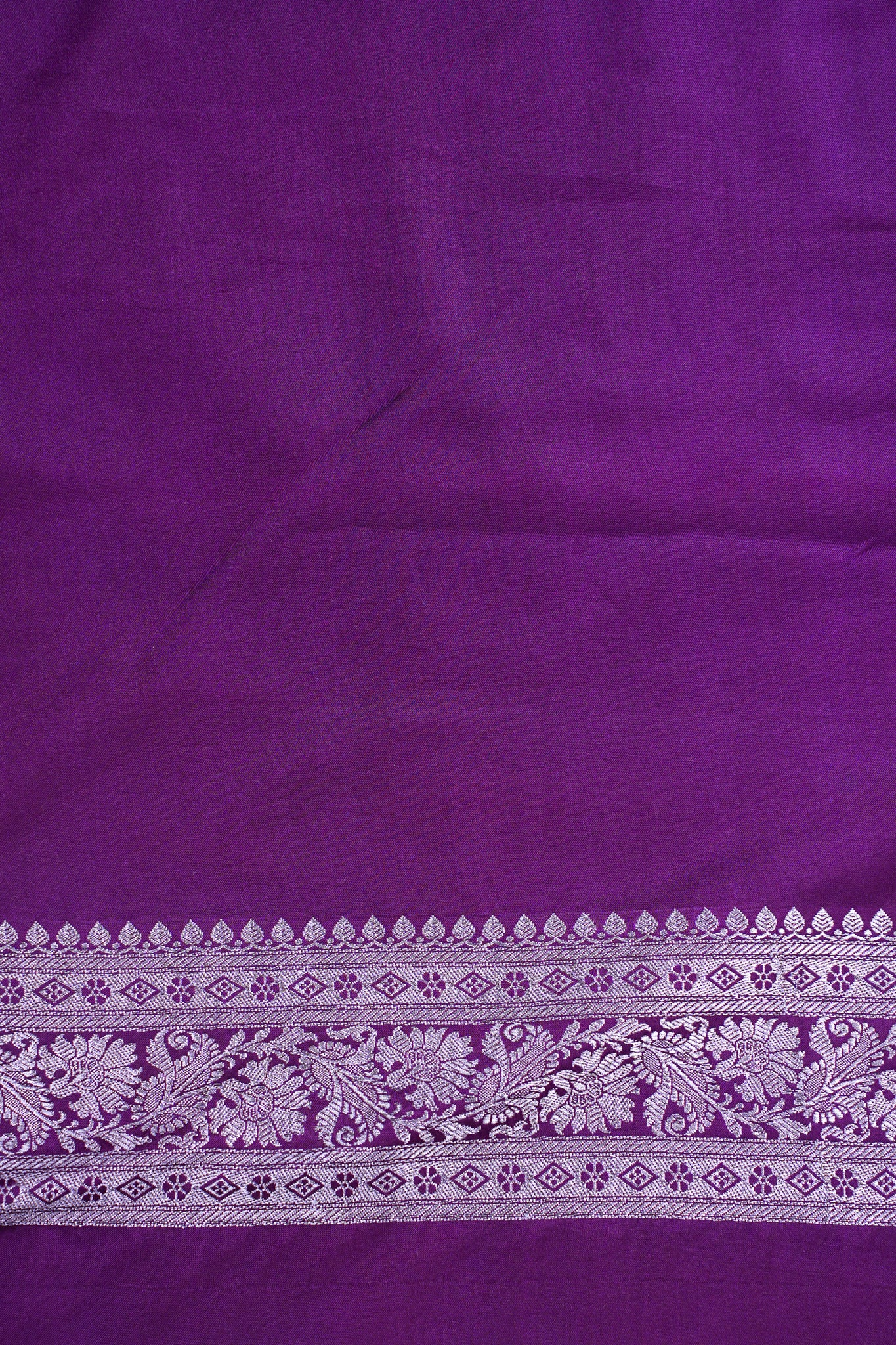 Royal Purple Banarasi Mashru Katan Silk Saree