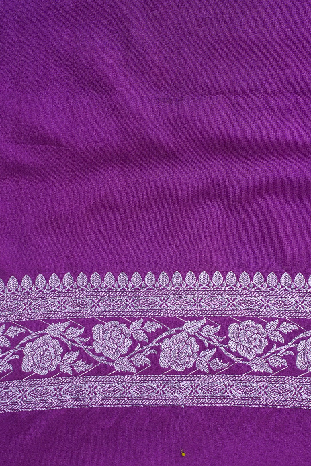 Deep Purple Banarasi Mashru Katan Silk Saree