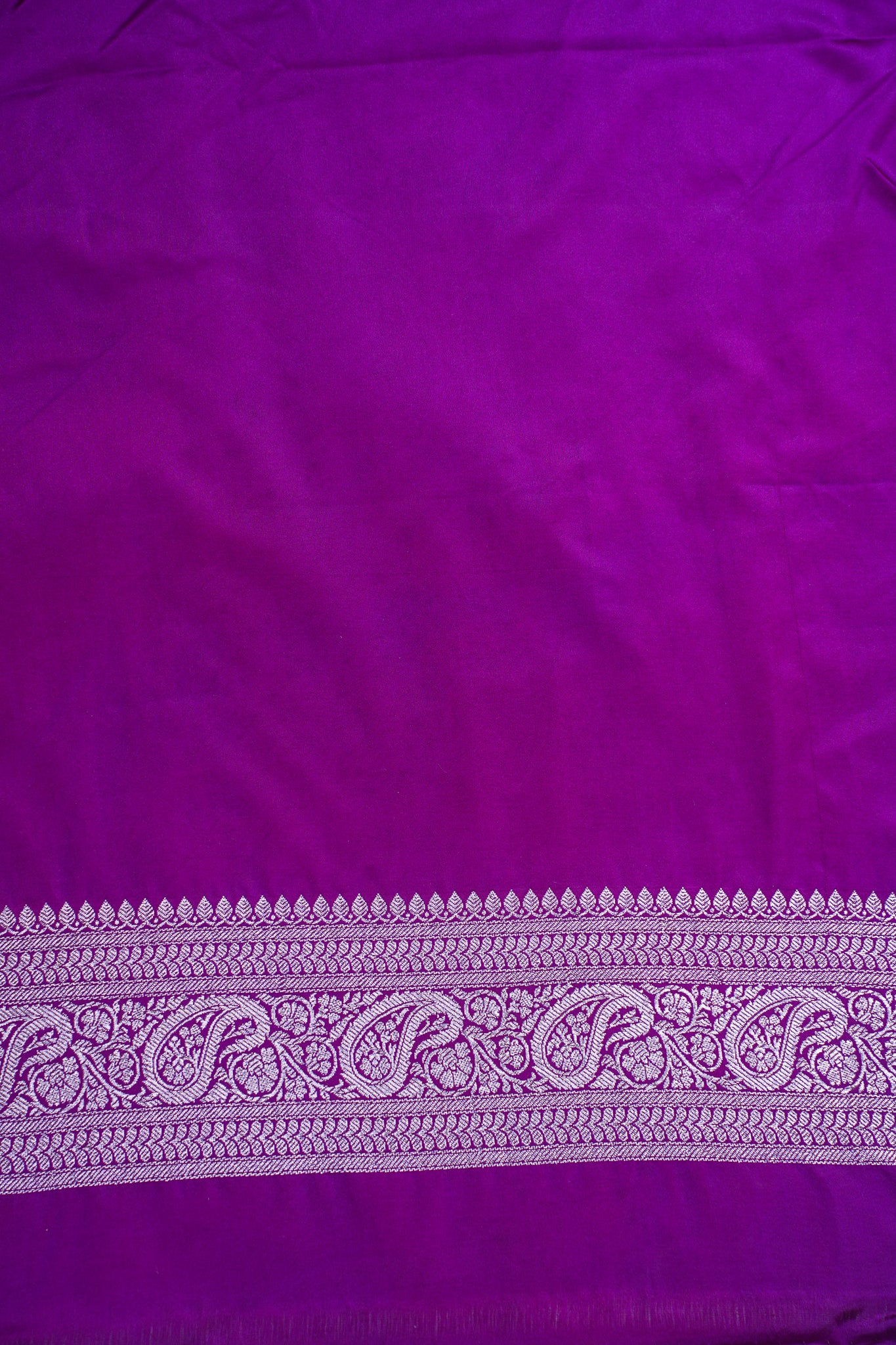 Royal Purple Banarasi Mashru Katan silk saree