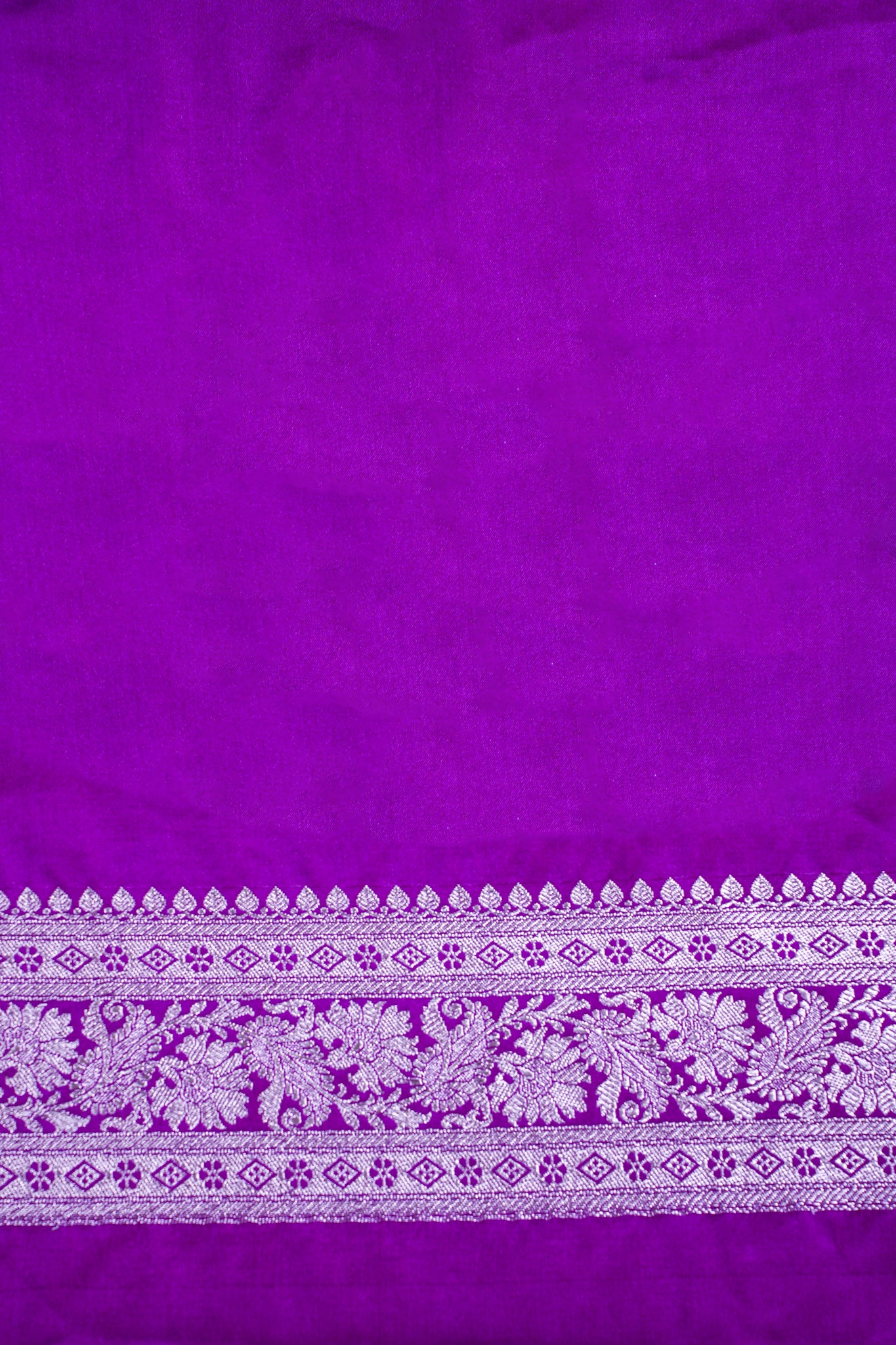 Rani Purple Banarasi Mashru Katan Silk Saree