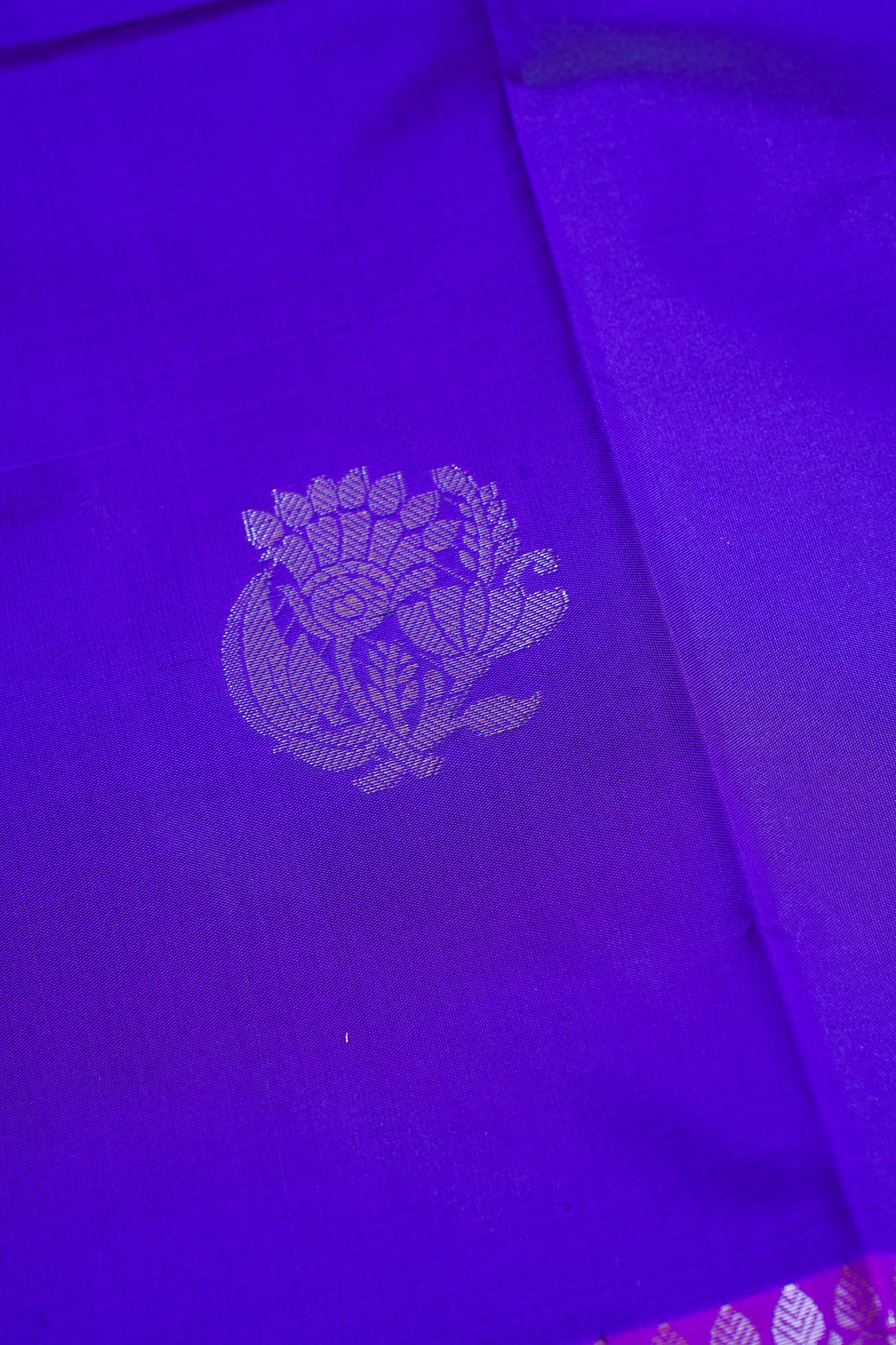 Royal Purple Banarasi Silk Saree with Buta Work