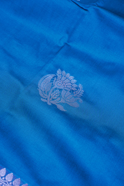 Teal Blue Banarasi Silk Saree with Buta Work