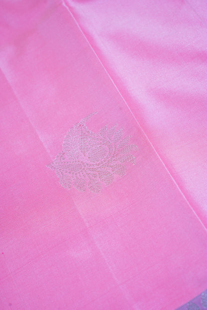 Baby Pink Banarasi Silk Saree with Buta Work