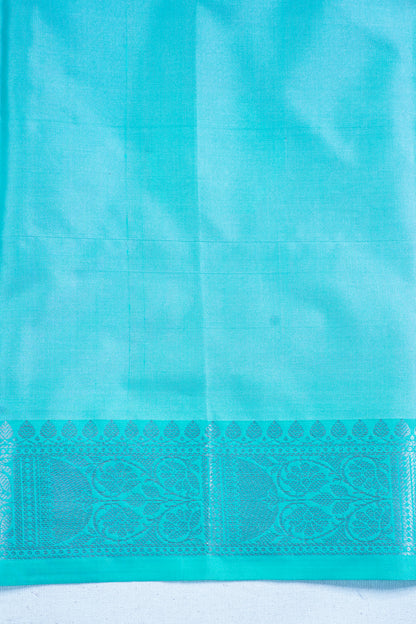 Sky Blue Banarasi Silk Saree with Buta Work