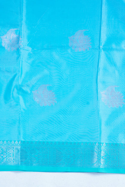 Sky Blue Banarasi Silk Saree with Buta Work