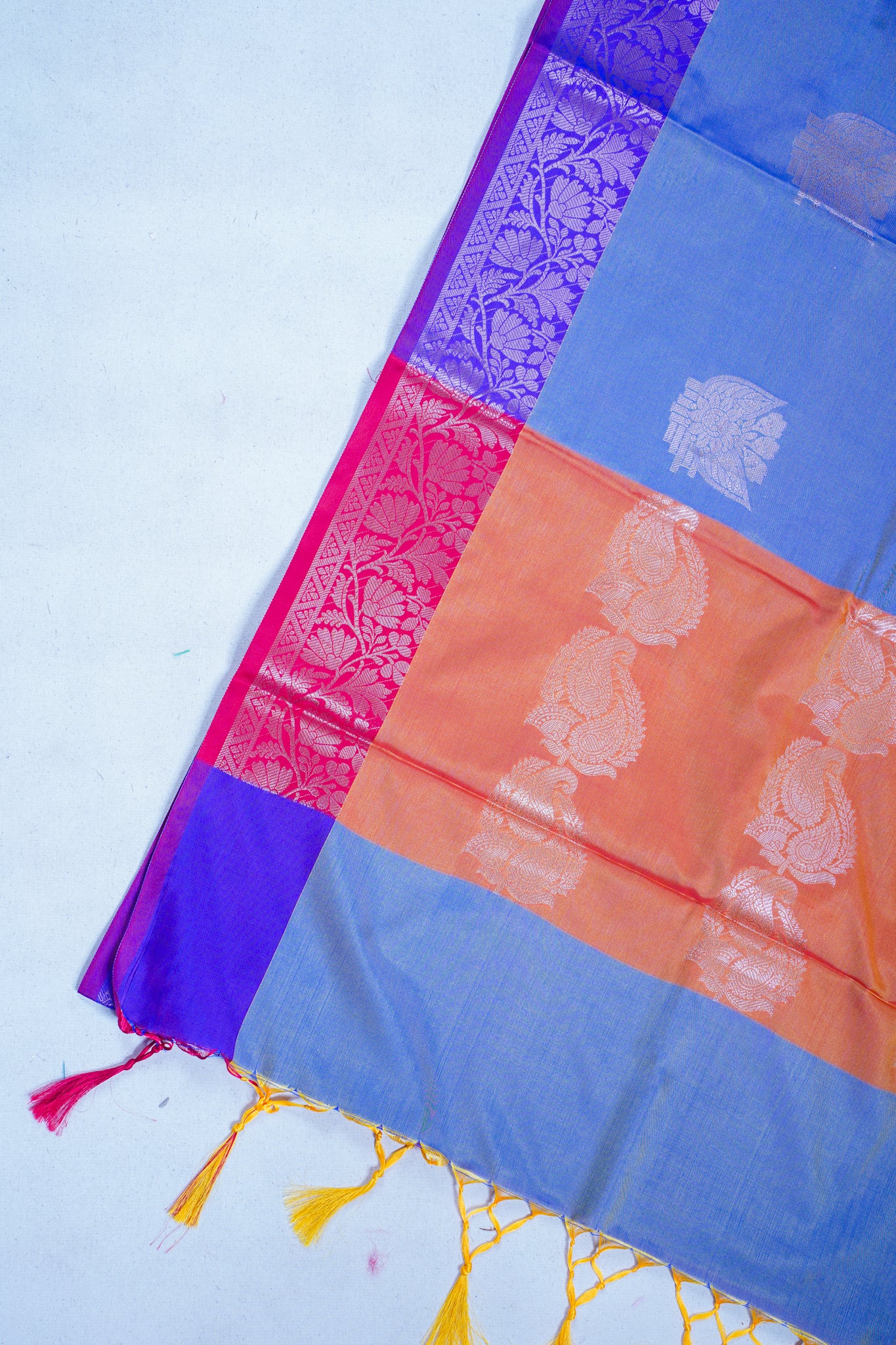 Royal Blue Banarasi Silk Saree with Buta Work