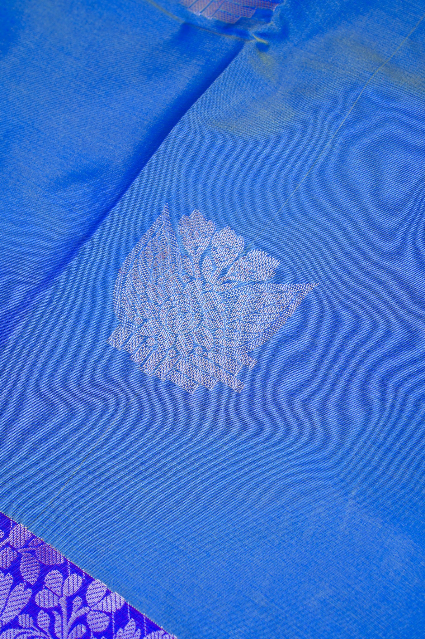 Royal Blue Banarasi Silk Saree with Buta Work
