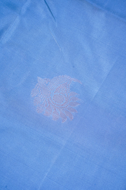 Light Blue Banarasi Silk Saree with Buta Work