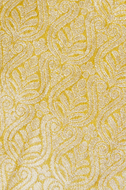 Mustard Yellow Brocade Banarasi Saree