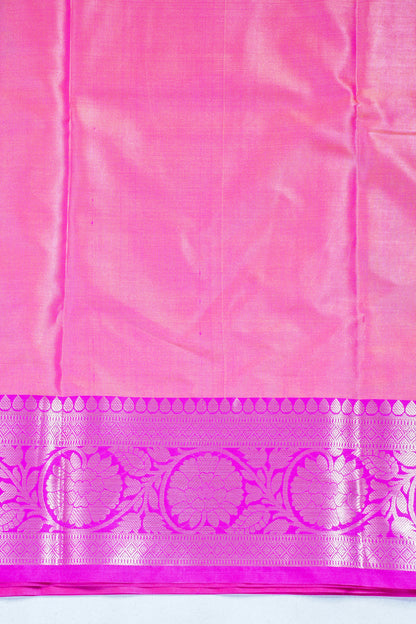 Orange Banarasi Pothampalli Saree