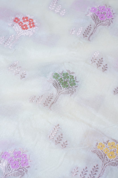 Ivory Warm Silk Banarasi Minakari Buta Saree