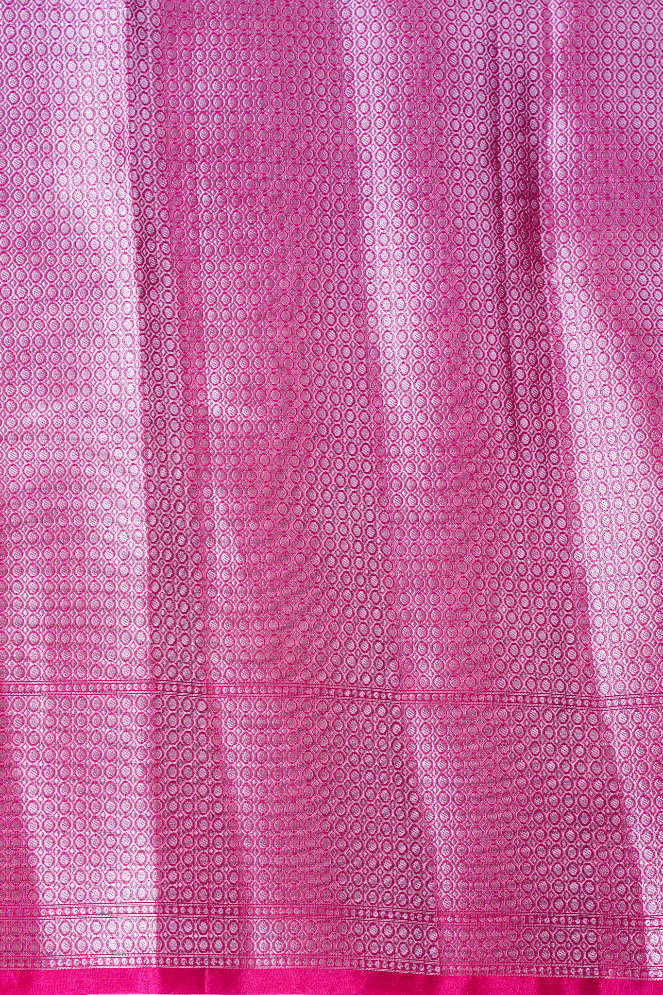 Hot Pink Warm Silk Banarasi Buta Saree