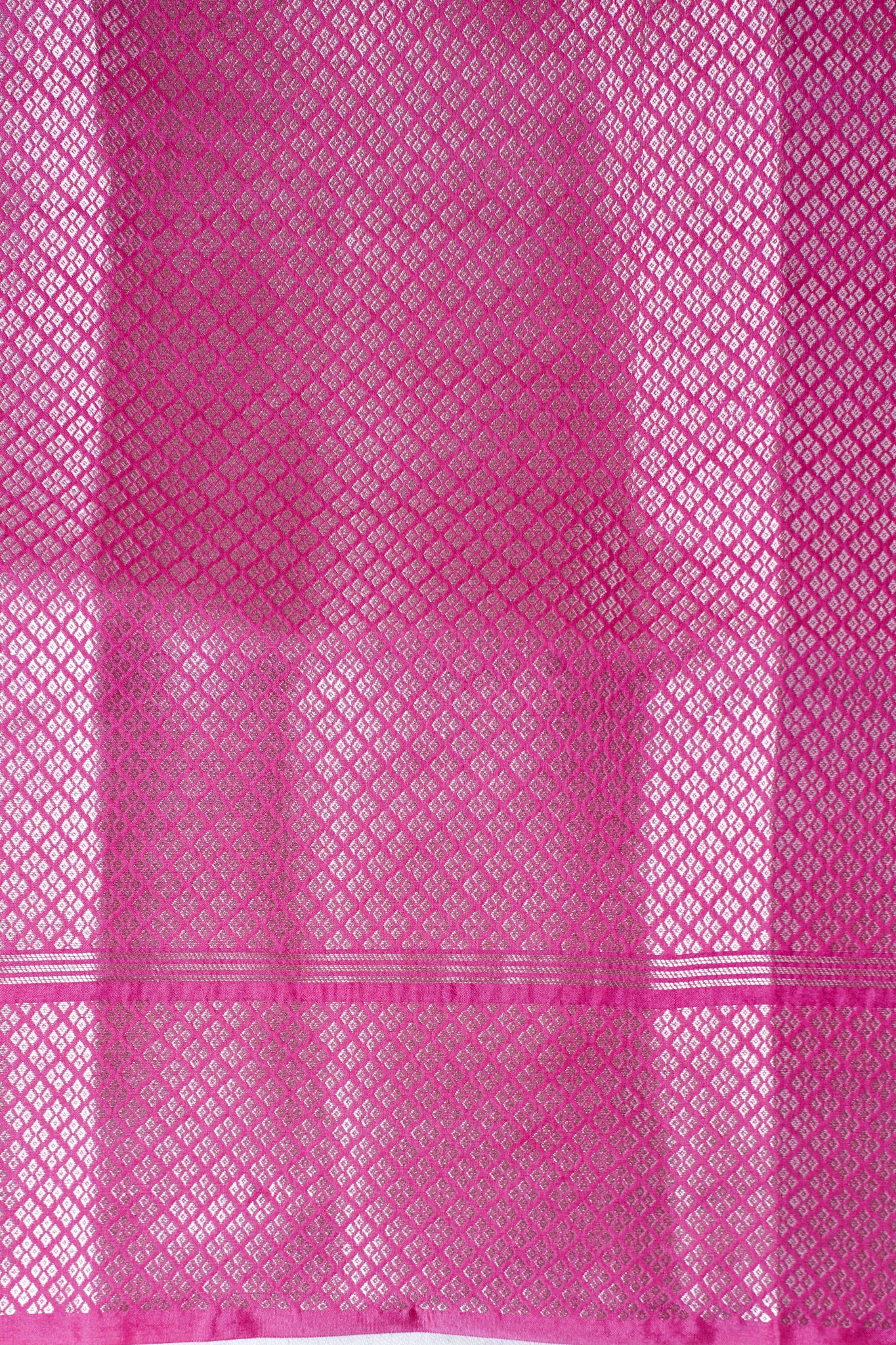 Hot Pink Warm Silk Banarasi Minakari Buta Saree