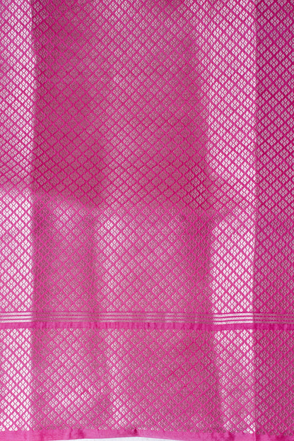 Hot Pink Warm Silk Banarasi Minakari Buta Saree