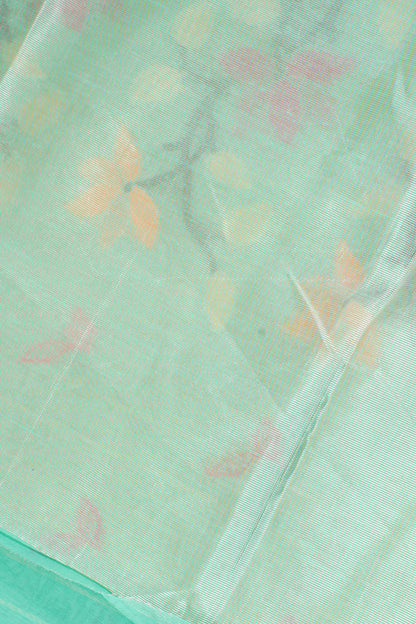 Green Cotton Jamdani Saree