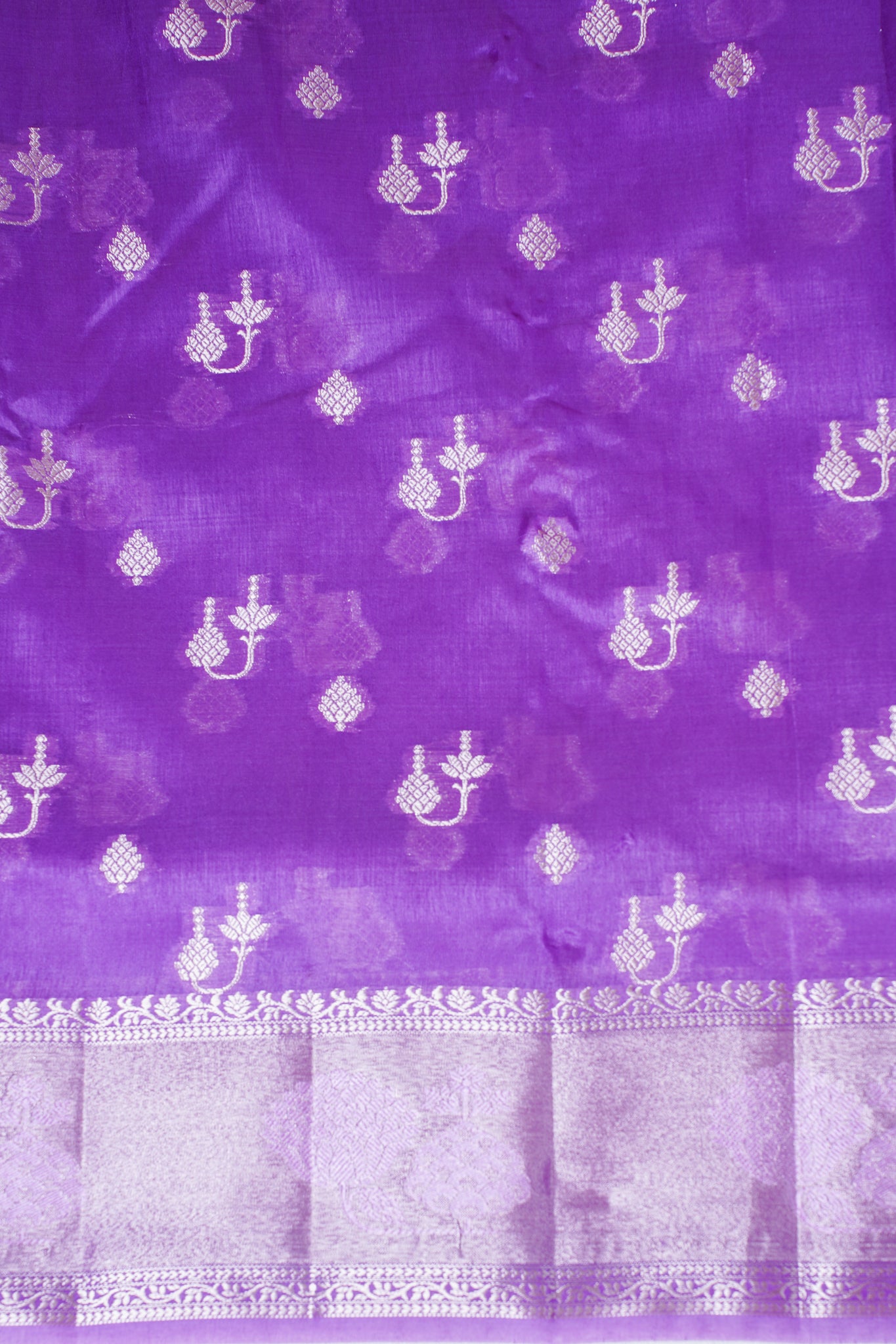 Purple Warm Silk Banarasi Buta Saree